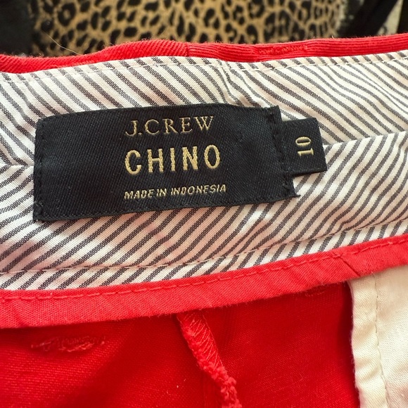 J. Crew Red Bermuda Shorts Tailored Lightweight Cotton - Picture 4 of 6